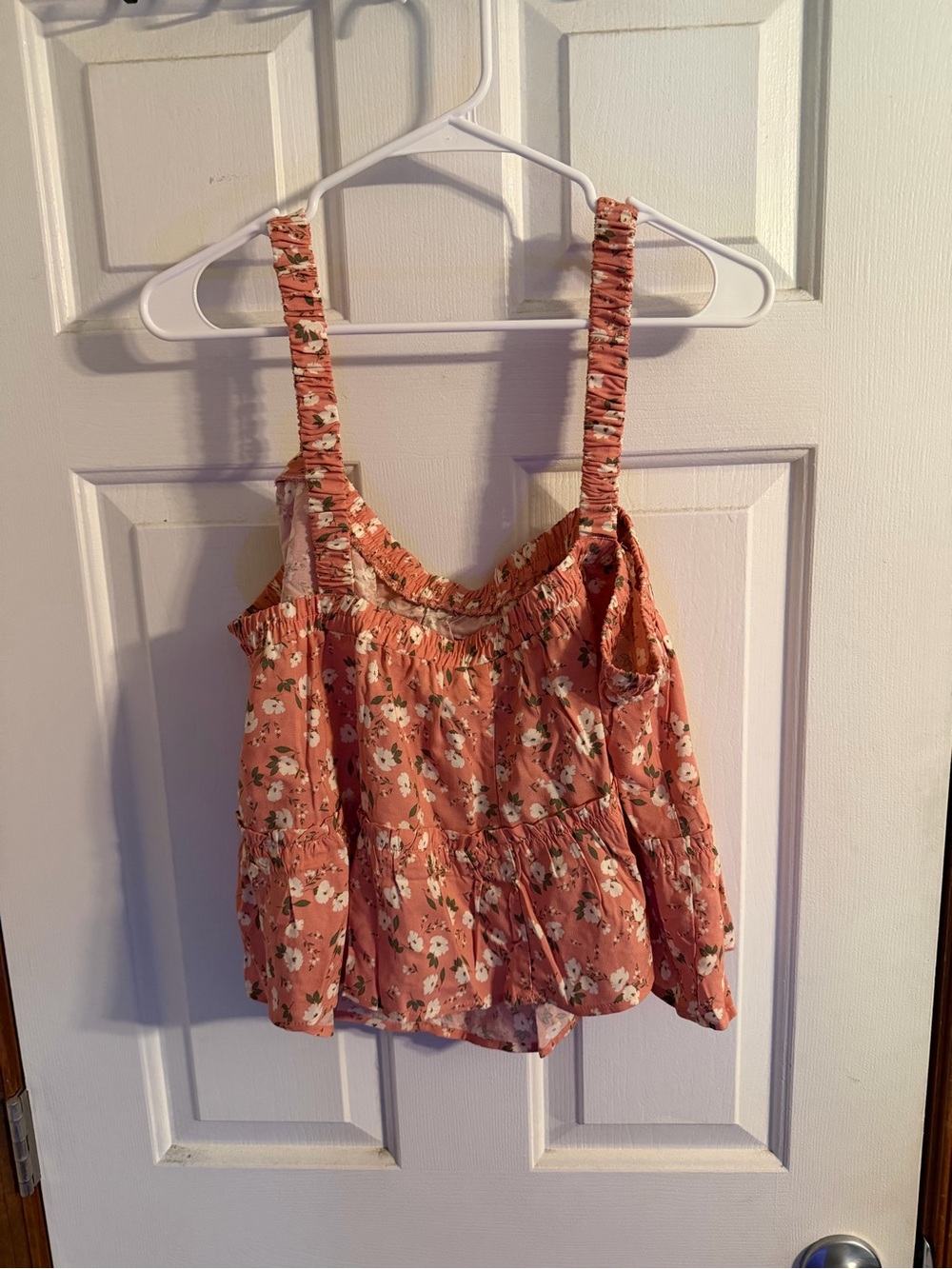 Torrid LoveSick Pink Floral Crop Tank 2X Ruffle Babydoll NWT